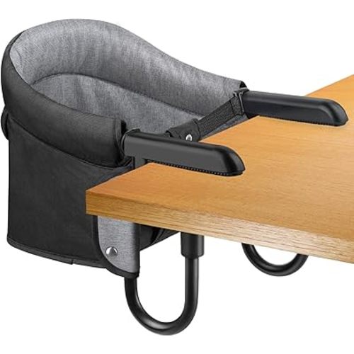 Hook On High Chair, Attach to Fast Table Chair,Clip on High Chairs to Table,Foldable Storage Feeding Baby Seat for Baby Toddler Home and Travel,Lightweight Space-Saving Design,Portable High Chairs