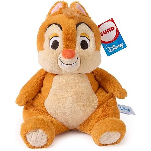GUND Disney Official Dale Oh So Snuggly Plush, Disney Chip and Dale Plushies, Chipmunk Stuffed Animal for Babies and Infants, Brown, 12.5”