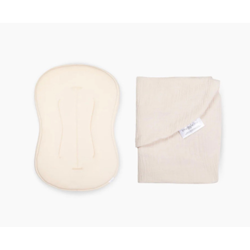 Lounger Curve + Muslin Cover Set | Natural