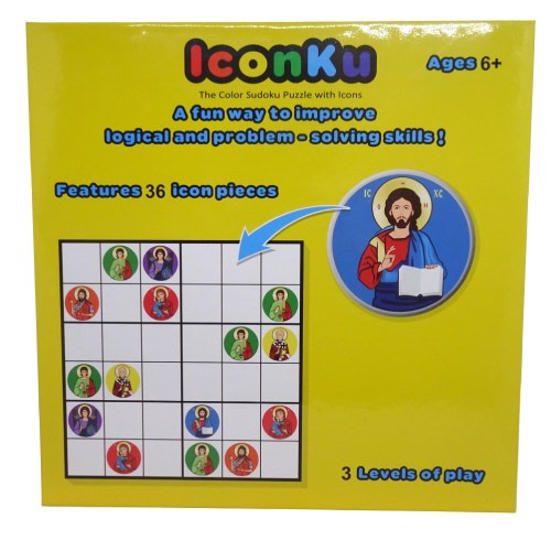 Board Game Iconku: Orthodox Icon Sudoku Puzzle for Kids