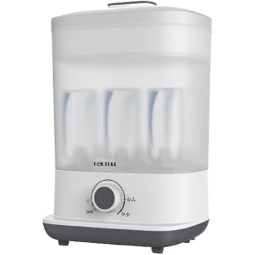 HAUTURE Bottle Sterilizer and Dryer, Esterilizador De Biberones, One-Dial Control Steam Baby Bottle Sterilizer for Baby Stuffs, Bottles & Breast Pump Accessories