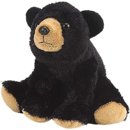 Wild Republic Black Bear Plush, Stuffed Animal, Plush Toy, Gifts for Kids, Cuddlekins 8