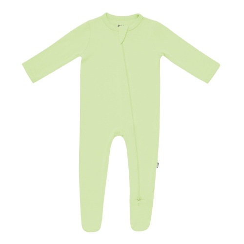 Zippered Footie in Pistachio