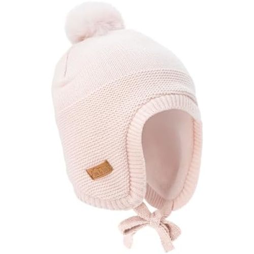 Jan & Jul Knit Pom-Pom Winter Hat, Fleece Lined Baby Beanie for Boys and Girls