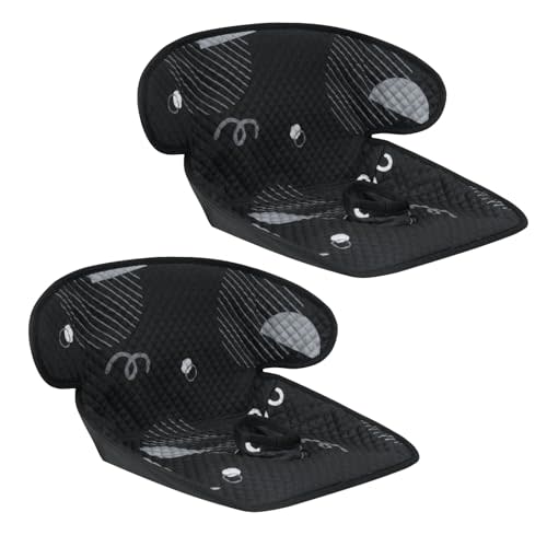 INFANZIA Dry Seat, Car Seat Protector Waterproof Carseat Liner Potty Training Toddlers, Baby and Infants, Piddle Pad for Carseats Strollers (Geometric Black, 2 Packs