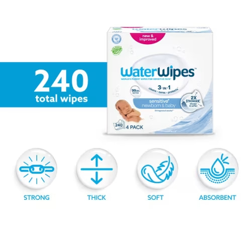 Sensitive Baby Wipes - 4 pack