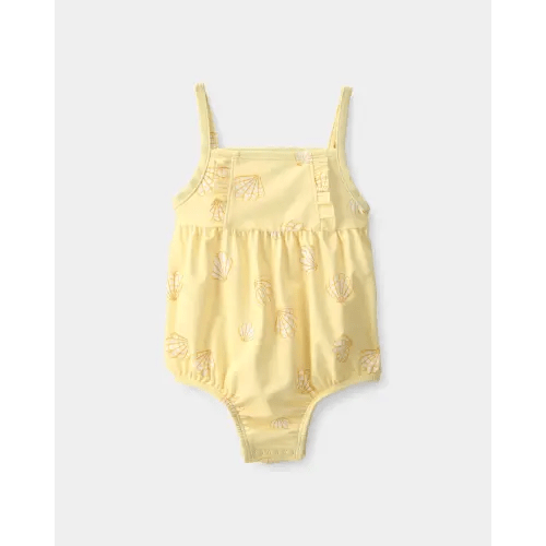 Baby Girl 1-Piece Shell Swimsuit - Yellow | Carter's