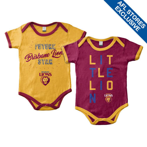 Brisbane Lions Set Of 2 Infant Grow Suits – The AFL Store