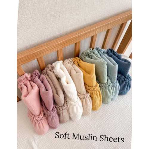Snuzpod  Muslin Sheets Cribs  Soft Handmade All sizes Muslin Fitted  Baby Sheets