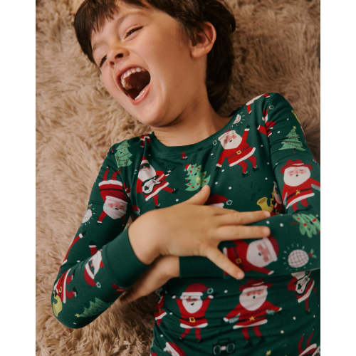 Santa's Grooves Two-Piece Pajama Set | Little Sleepies