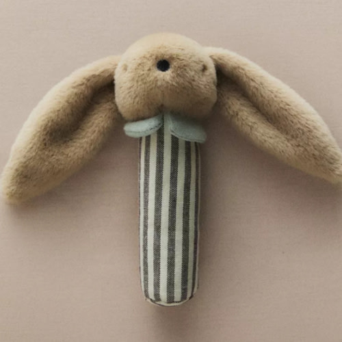 RABBIT PLUSH TOY RATTLE