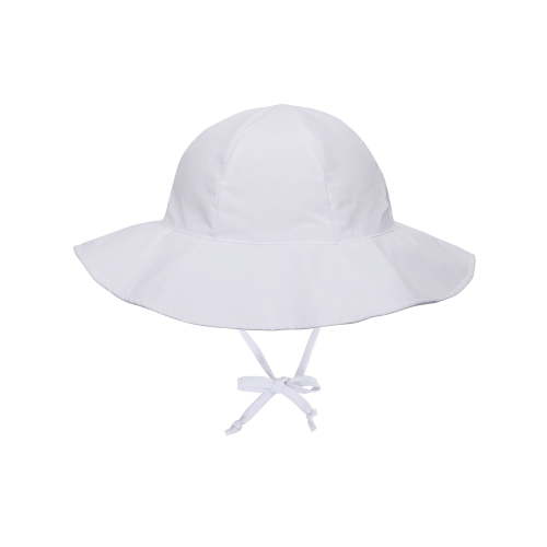 SimpliKids UPF 50+ UV Ray Sun Protection Wide Brim Baby Sun Hat,White,0-12 Months