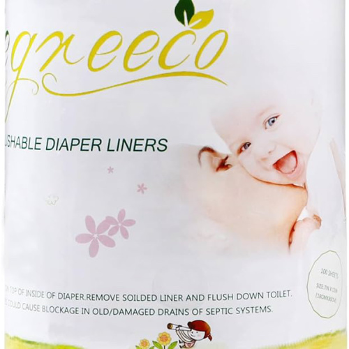 Unscented Diaper Liners - 100 Sheets Per Roll (1 Roll)