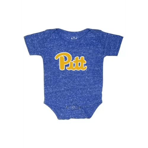 Little King Pitt Panthers Baby ROYAL Knobby One Piece - 31800297