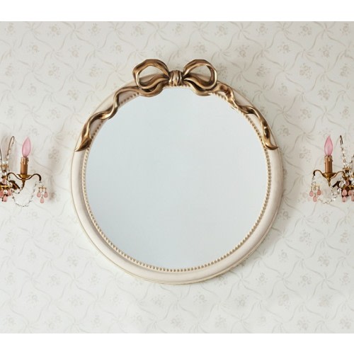 LoveShackFancy Bow Round Mirror (32")