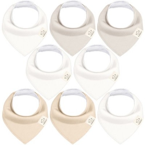 8pk Organic Baby Bandana Bibs, Baby Drool Bibs for Baby Boy, Girl, Baby Bibs for Infant, Newborn 0-36 Months