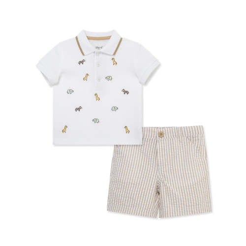 Safari Polo Short Set (12M-24M)