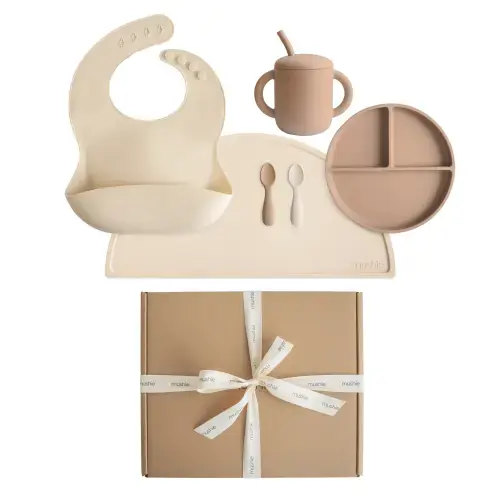 Mushie Costco Next Feeding Gift set