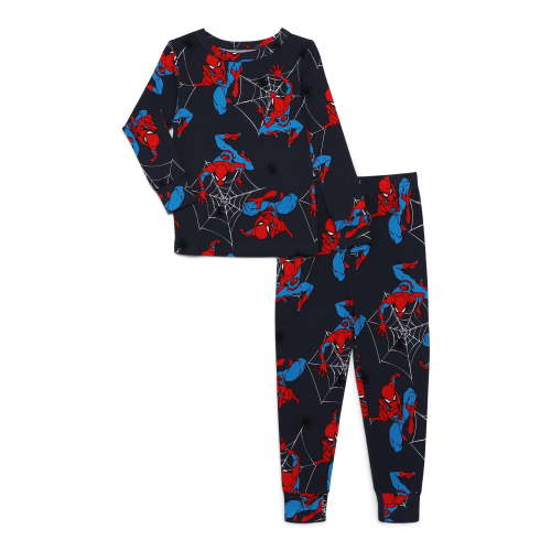 Spiderman Toddler Unisex Long Sleeve Top and Pants, 2-Piece Pajama Set, Size 12M-5T