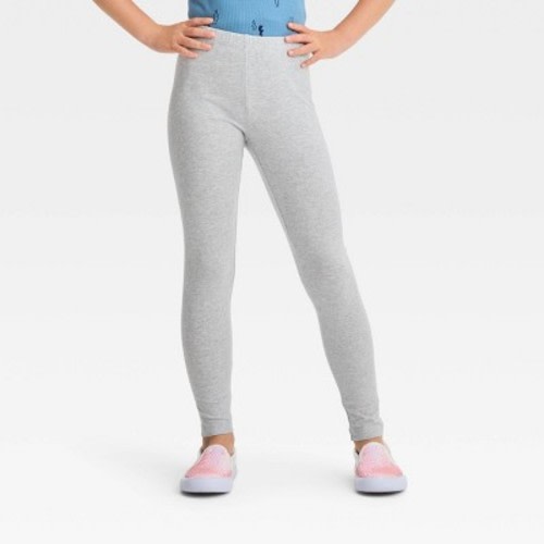 Girls' Leggings - Cat & Jack™, Color: Heather Gray, Size: Girls SlimXS Slim