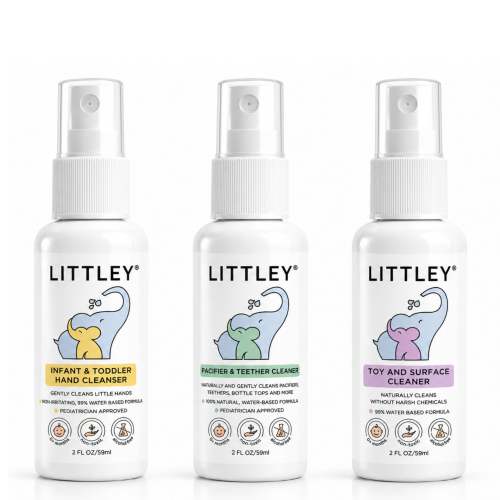 Littley "INTRODUCTORY $20.99 SAMPLE PACK" Pacifier Cleaner + Hand Cleanser + Toy Cleaner - 3 Pack of 2oz (6oz)