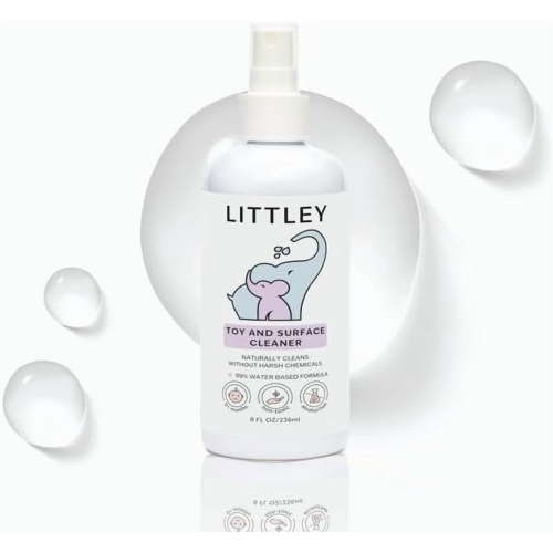 Littley Toy & High Chair Cleaner, Hypochlorous Acid, Non-Toxic, 8oz Spray