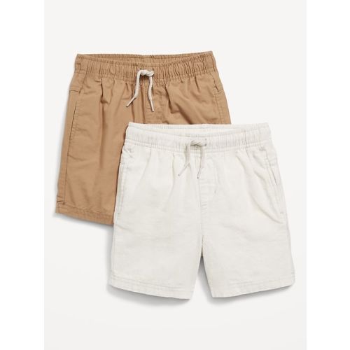 Functional Drawstring Shorts 2-Pack for Toddler Boys
