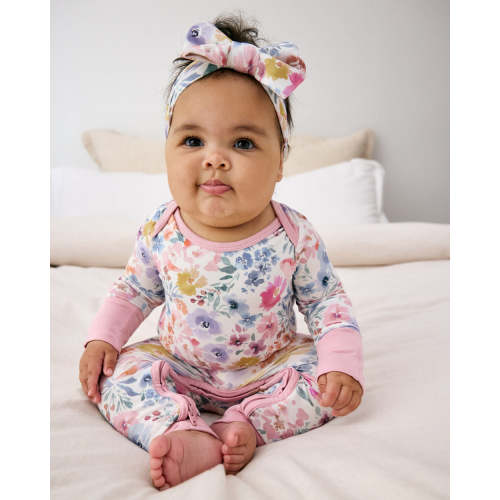 Tiny Blooms Crescent Zippy – Little Sleepies