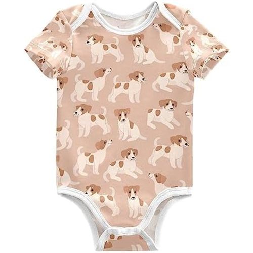 vvfelixl Baby Girl Short Sleeve Bodysuits,Horse Pony Zebra Donkey Baby Onepiece Outfits for 0-3 Months