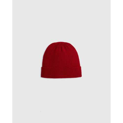 Washable Cashmere Beanie - Toddler in Varsity Red