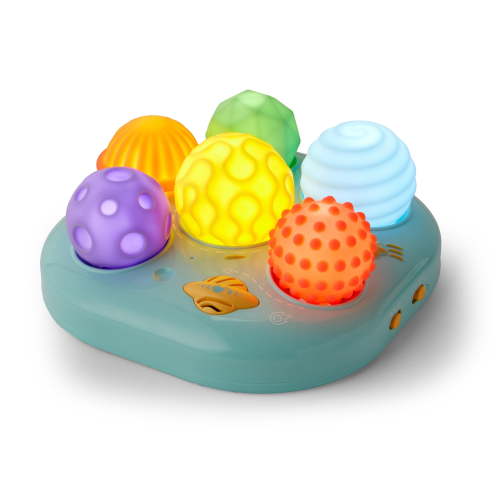 Kidoozie Sensory Ball Night Light – Musical Baby Soother with Glowing Sensory Balls – Ages 6 Months+
