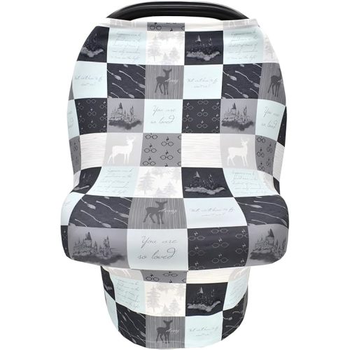 Nursing Cover for Newborn Breastfeeding Multi Use Infant Stroller Canopy Unisex Baby Car Seat Cover for Baby Boy and Girl (Green)