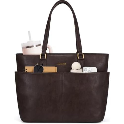 LOVEVOOK Laptop Tote Bag for Women, 15.6 inch Laptop Work Bags for Teacher/Nurse Large Computer Bag for Office