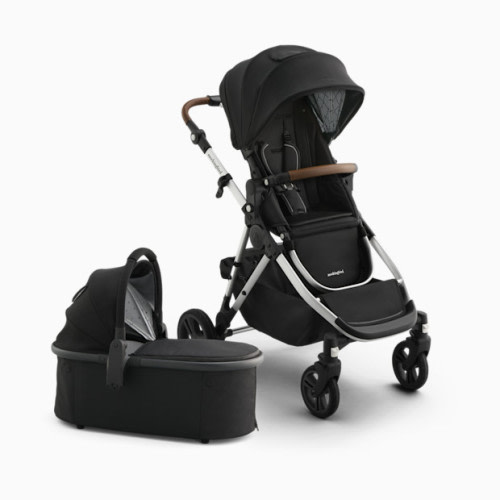 Single-to-Double Stroller 3.0 and Bassinet Bundle - Black Windowpane