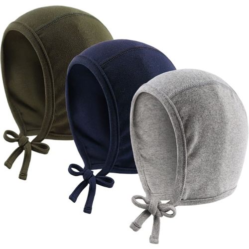 JANGANNSA Newborn Baby Hospital Hat Infant Set Head Cap Lovely Ears Belt Beanie 0-6Months