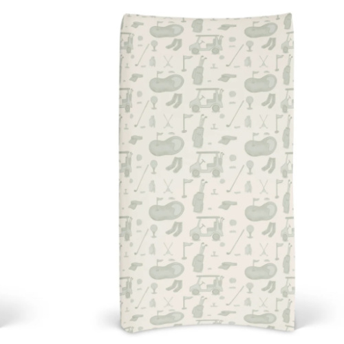 Golf Changing Pad Cover to match Crib Sheet