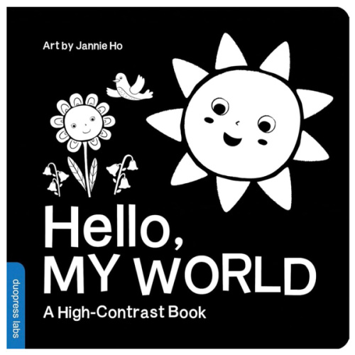 Hello, My World: A High-Contrast Board Book for Babies, Perfect for a Shower Gift