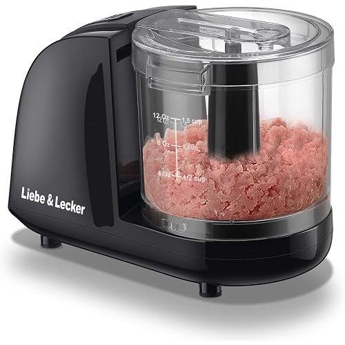 Liebe&Lecker Mini Food Processor 1.5 Cup Small Chopper Electric Mincer