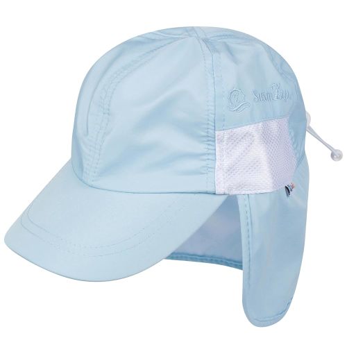 SwimZip Sun Hat with Neck Flap | UPF 50+ Protection for Baby, Toddler, and Kids
