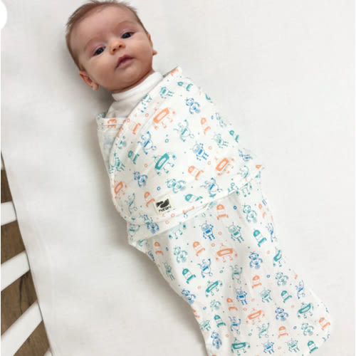 Norani Baby Snugababe Sleep Pod with Arm Inserts - Robots