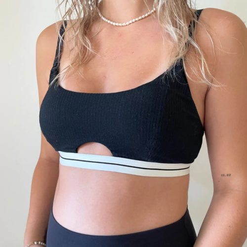 Organic Cotton Nursing Bralette - Black – MORROW+MINT