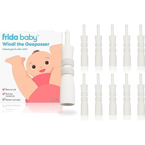 Frida Baby Windi Gas Passer, Baby Gas Relief and Colic Baby Relief, Baby Constipation Relief, 10 Count