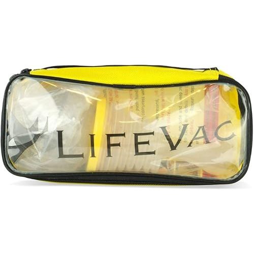 LifeVac Yellow Travel Kit - Portable Suction Rescue Device, First Aid Kit for Kids and Adults, Portable Airway Suction Device for Children and Adults