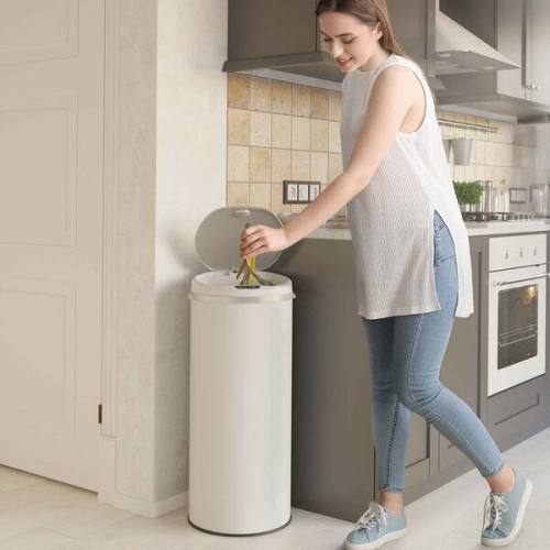 Sensor Diaper Pail w/ Odor Filter, White