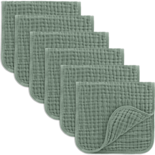 Muslin Burp Cloths - Pack of 6