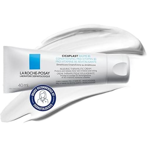 La Roche-Posay Cicaplast Baume B5 Dry Skin Repair Multipurpose Balm Moisturizer & BUNDLE with Lip Balm, For Babies, Children, Adolescents & Adults. Suitable For Sensitive Skin & Fragrance-free