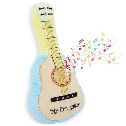 June Garden 7" My First Guitar - Musical Soft Plush Toy - Gift for Infants and Toddlers