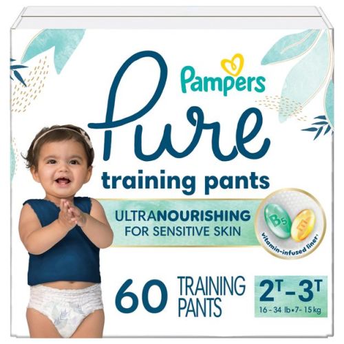 Pampers Pure Protection Training Underwear - Baby Shark - Size 2T-3T - 60ct
