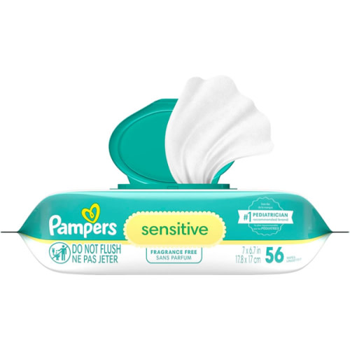 Pampers sensitive baby wipes