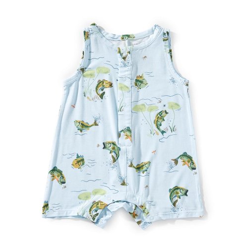 Angel Dear Baby Boys Sleeveless Shortie Bass Shortall